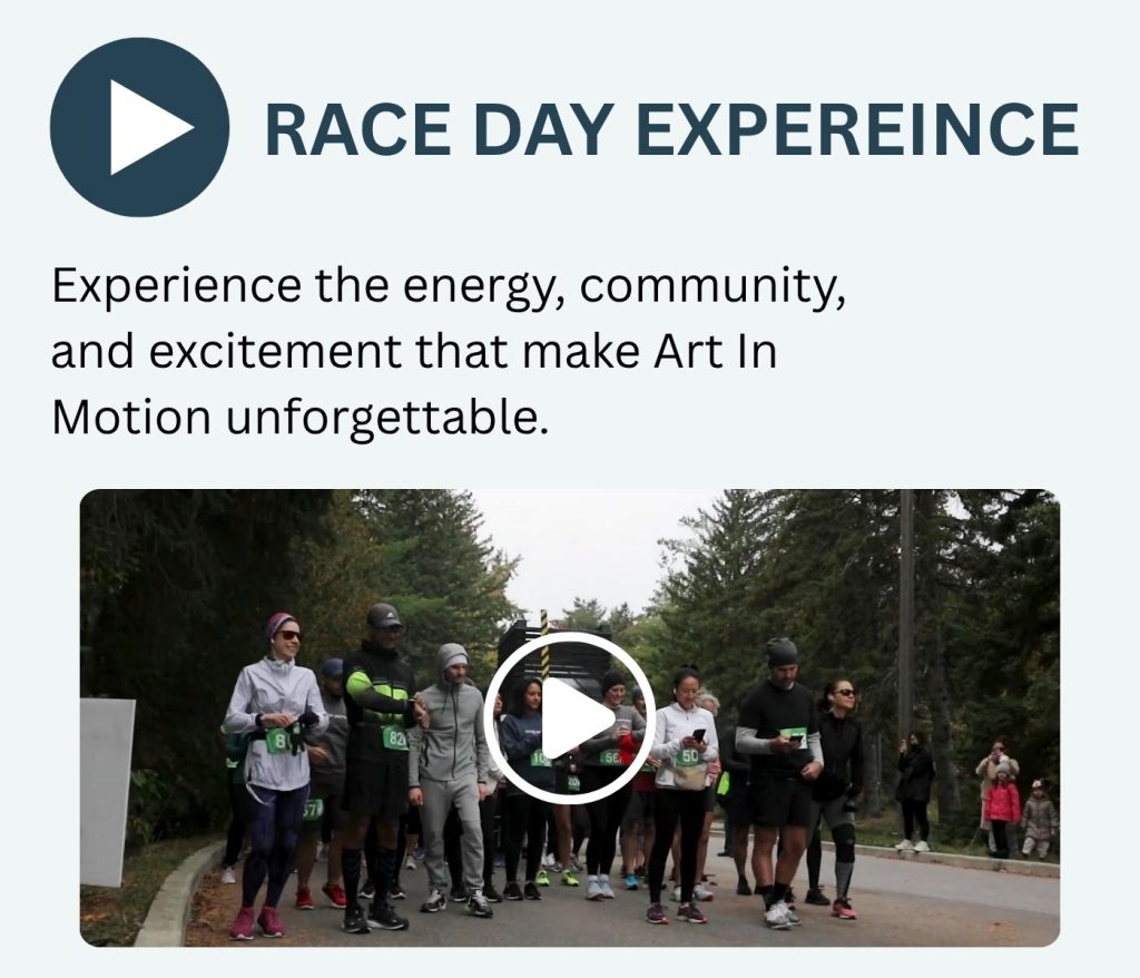 Watch the Art In Motion race day experience video in Vaughan, Ontario